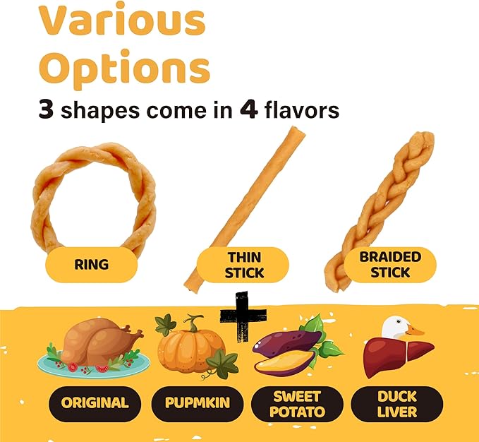 iPaw Turkey Dog Treats, All Natural Human Grade Dog Treat, Suitable for Training chew, US Sourced Raw Material, Hypoallergenic, Rawhide Alternative, Ring (Sweet Potato)