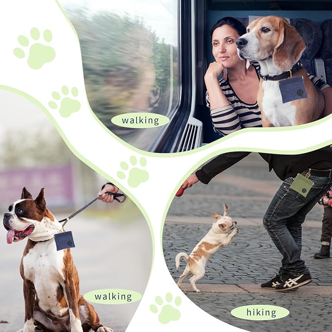 2 Pack Dog Treat Pouch, Portable Dog Training Treat Bag for pet Training Hand Free Dog Walking Bag Auto Closing Pet Feed Snack Reward for Puppy Travel or Outdoor