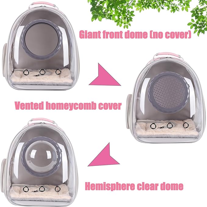 Cat Backpack Carrier, Space Capsule Astronaut Clear Bubble Front Extension to Carry Transport Cat Small Puppy Bunny, 20 Pounds Cat Bookbag