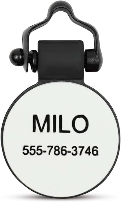SiliDog - The Original Silicone Silent Dog Tag - Personalized Engraved Soundless Pet ID - As Seen On Shark Tank - Durable - Never Fades