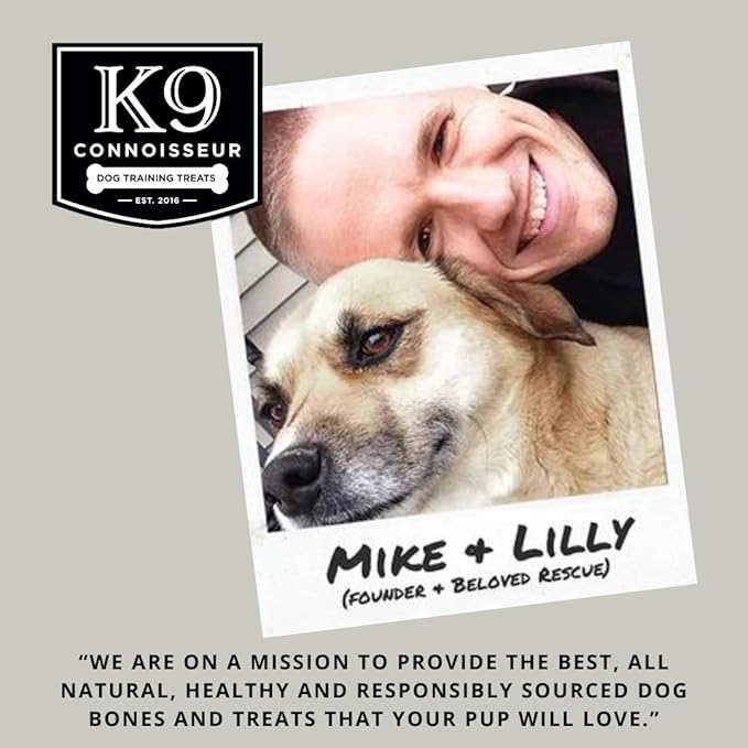 K9 Connoisseur Beef Marrow Large Dog Bones Long Lasting for Aggressive Chewers - USA Made Single Ingredient Champ Bones for Large Dogs Over 50 Pounds - 3 Pack