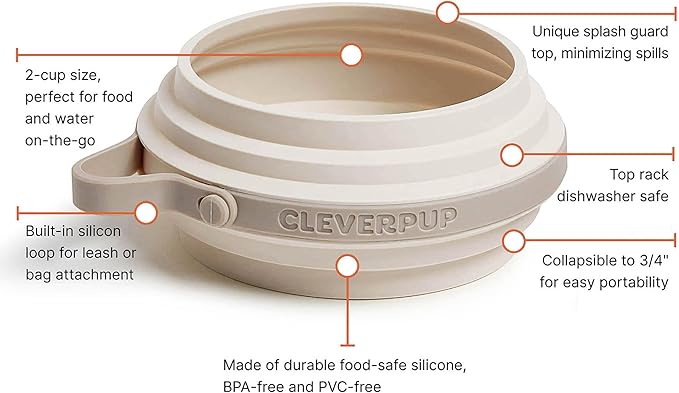 Park Pack 2-Piece Set Dog Gear Tote – Dog Travel Bag with 8 Pockets, Treat Pouch, Poop Bag Dispenser, Quick-Dry Ball Pocket, Collapsible Bowl, Perfect for Walks & Park Trips, Sand