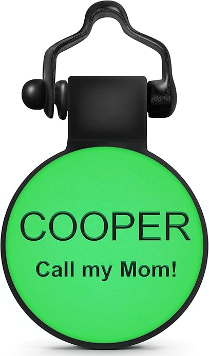 SiliDog - The Original Silicone Silent Dog Tag - Personalized Engraved Soundless Pet ID - As Seen On Shark Tank - Durable - Never Fades