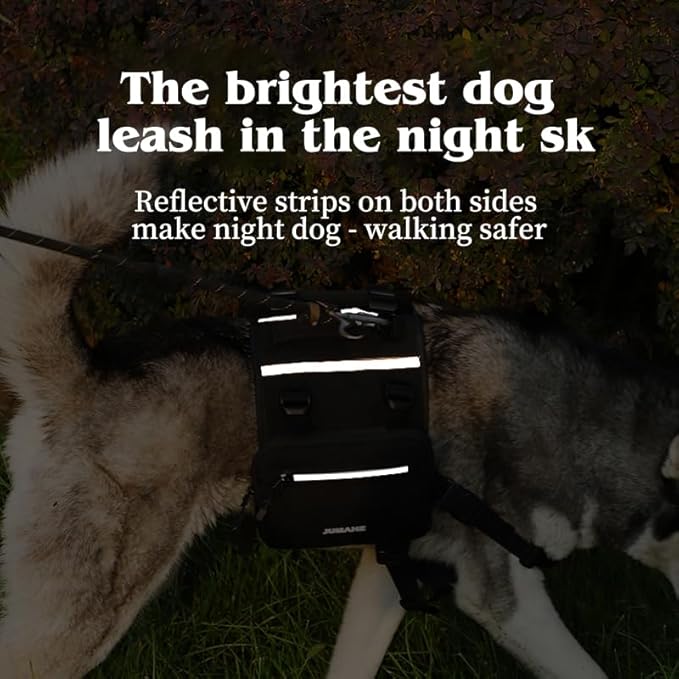 Dog Backpack - Large Dog Backpack Harness for Outdoor Adventures, Hiking Dog Backpacks with Adjustable Straps - Durable Dog Packs for Hiking, Comfortable Backpack for Dogs to Wear,Khaki