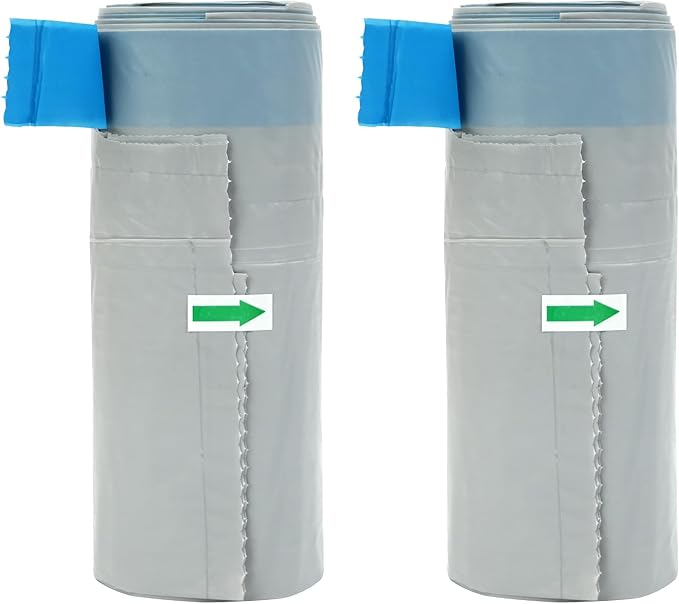 Neakasa Replaced Waste Bags-2 Rolls, Cat Litter Waste Receptacles Bags for M1 Open-Top Self-Cleaning Cat Litter Box