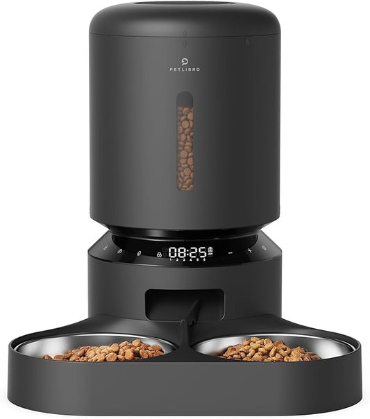 PETLIBRO Automatic Cat Feeder, Auto Pet Food Dispenser with Freshness Preservation, Timed Cats Feeders with Low Food Sensor for Dry Food, Up to 6 Meals Per Day, Granary Pet Feeder for Cats/Dogs