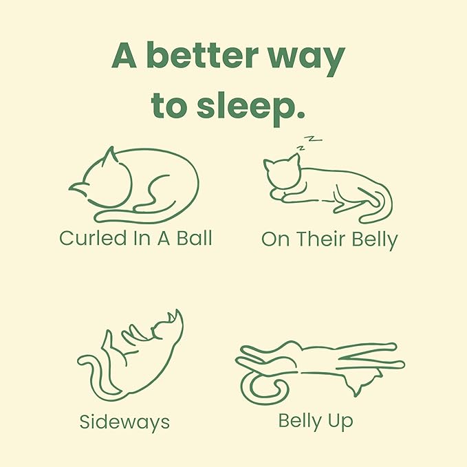 CATTASAURUS Peekaboo Cat Cave for Multiple & Large Cats Up to 30-45 Lbs, Fluffy Cat Beds & Furniture, Scratch Detachable & Washable Tunnel Bed, Comfy Donut Bed (Forest Green, Large (Calming))