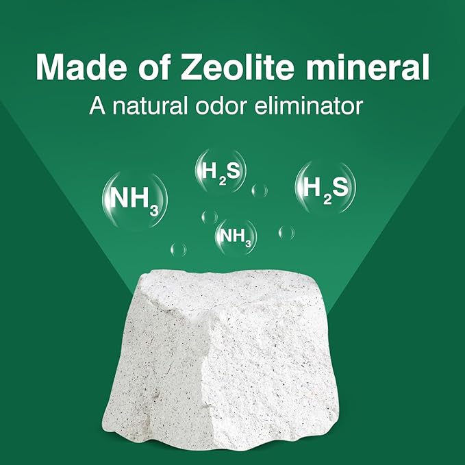 Cat Litter Pellets 18 lbs, Generic Litter Pellets Refills Exclusively for Dual-Layer Litter Box Systems, Dehydrating, Zeolite, Long-Lasting Odor Control Non-climping, Not Low-Tracking
