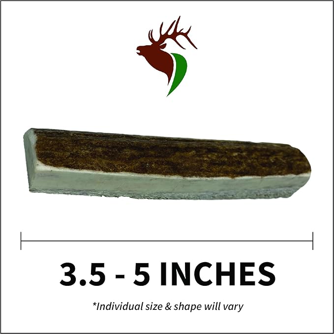 X Small Split 5 Pack (for 0-10 lb Dogs and Puppies) Premium Grade Elk Antlers for Dogs (5 Pieces) Sourced in The USA