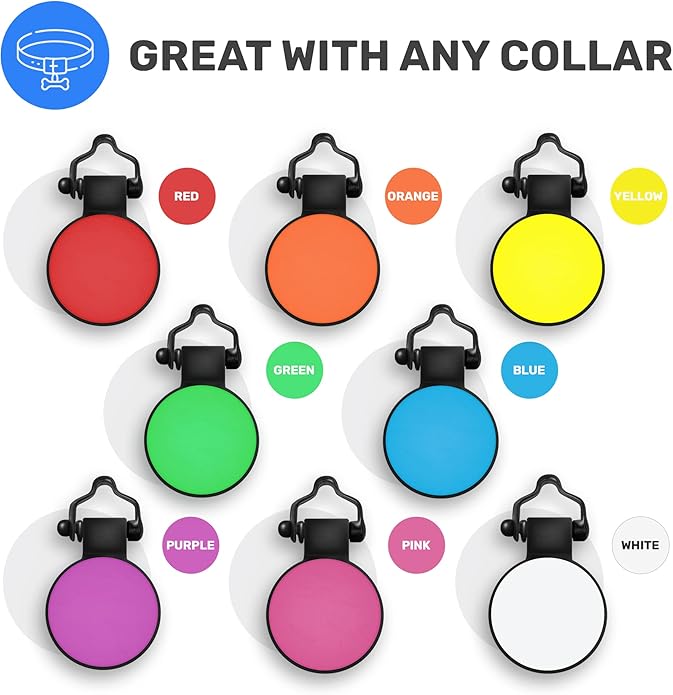 SiliDog - The Original Silicone Silent Dog Tag - Personalized Engraved Soundless Pet ID - As Seen On Shark Tank - Durable - Never Fades