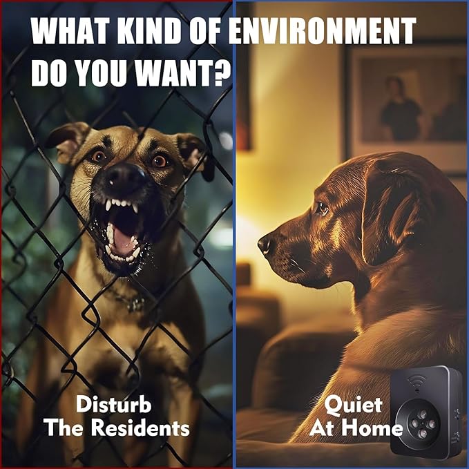 Anti Barking Devices, Ultrasonic Dog Bark Deterrent Devices, Dog Barking Deterrent Devices, Dog Barking Stopper, Anti Barking Device for Dogs Long Range 50ft, Bark Box Indoor Outdoor for Dogs Training