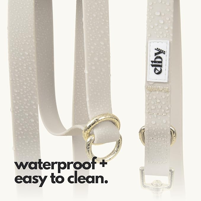 elby - Hands Free Dog Leash with Treat Pouch - Dog Walking Accessories - Dog Training Leash with Fanny Pack - Dog Accessories and Walking Essentials - Medium and Large Dogs (Beige, Long)