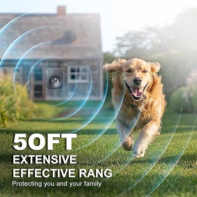 Anti Barking Devices, Ultrasonic Dog Bark Deterrent Devices, Dog Barking Deterrent Devices, Dog Barking Stopper, Anti Barking Device for Dogs Long Range 50ft, Bark Box Indoor Outdoor for Dogs Training