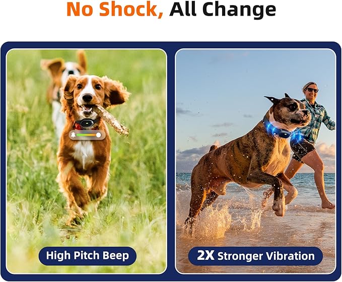 Ultra-Small Dog Shock Collar for 2 Dogs, Ultra-Light & Thin Dog Training Collar with 1300ft Remote, Tailored for Small Dogs 5-15lbs & Medium Dog, 198-Level Control,Waterproof, Rechargeable(WhiteBlack)