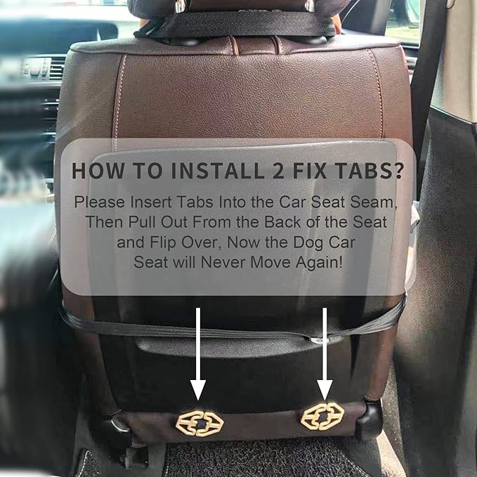 Small Dog Car Seats for Small Dogs,Portable Puppy/Pet Car Booster Seat with Clip-On Leash and Mesh Window for Small Pet Up to 11 lbs