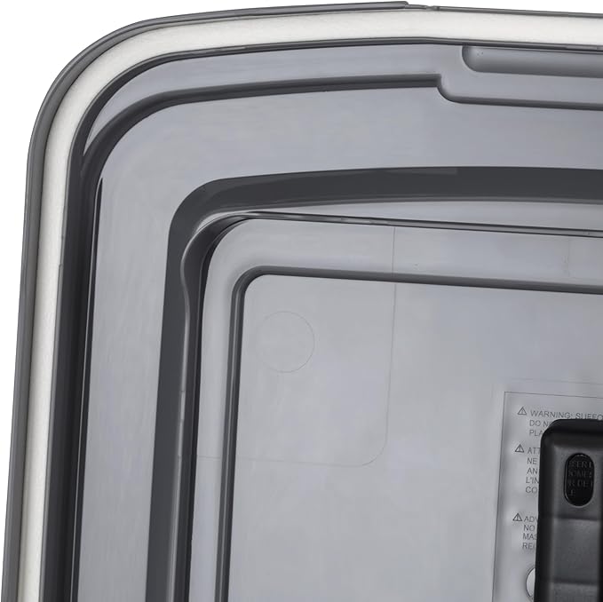 IRIS USA Dog Food Storage Container 40 lbs, Attachable Wheels, & Included Scoop, for Dog Cat Birds and other Pets, Food Storage Bin, Keep Fresh, Easy Mobility, BPA Free - Made in the USA, Dark Gray