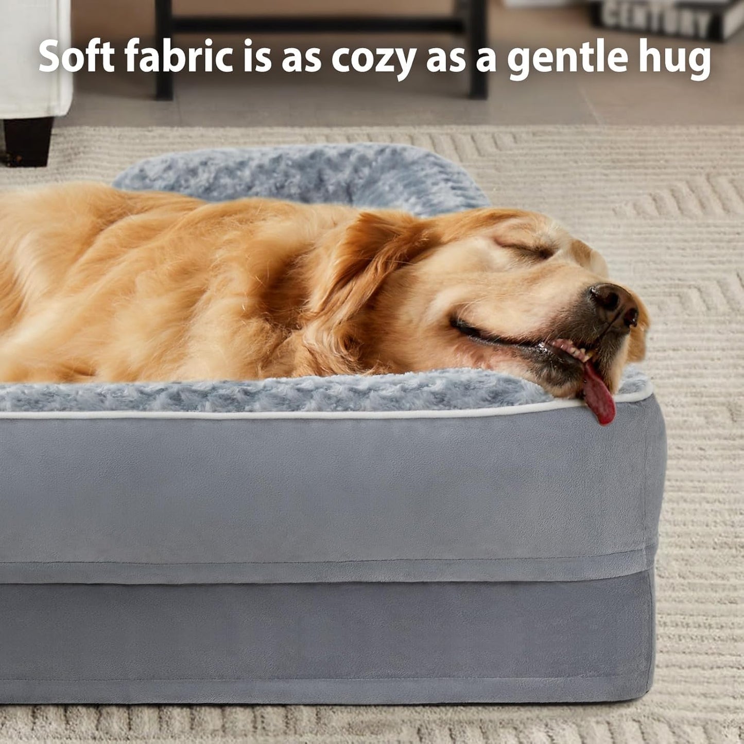 Orthopedic Dog Sofa Bed — Memory Foam, Washable & Waterproof | FetchMart