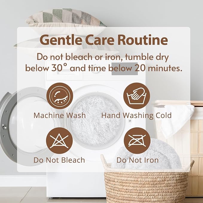 JOLLYVOGUE Calming Dog Bed Medium Size Dog, Anti-Anxiety Donut Medium Pet Bed, 27 inches Fluffy Faux Fur Round Cat Bed (Mint Green)