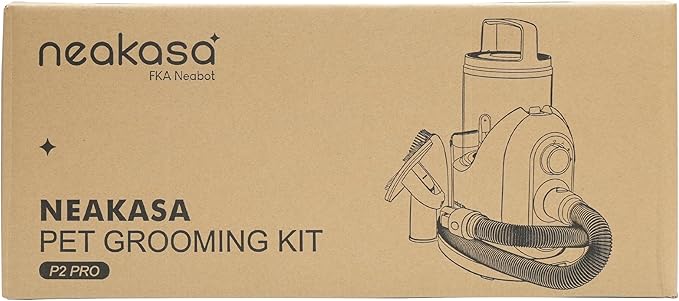 Neakasa P2 Pro Dog Grooming Kit, Dog Clippers Vacuum Suction 99% Hair, Pet Grooming with 5 Proven Tools, 2L Large-Capacity Easy Empty Dustbin for Dogs Cats Animals