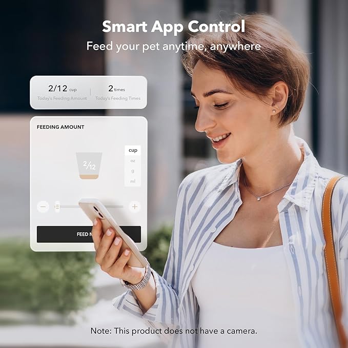 PETLIBRO Automatic Cat Feeder, 5G WiFi Automatic Dog Feeder with Freshness Preservation, 5L Timed Cat Feeders with Low Food Sensor, Up to 10 Meals Per Day, Granary Pet Feeder for Cats/Dogs