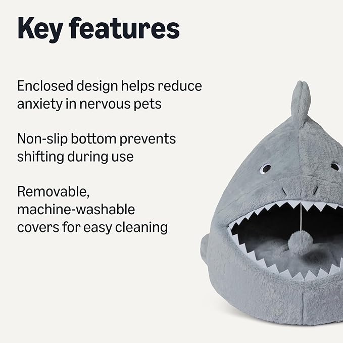 Amazon Basics Cat House Shark Shape