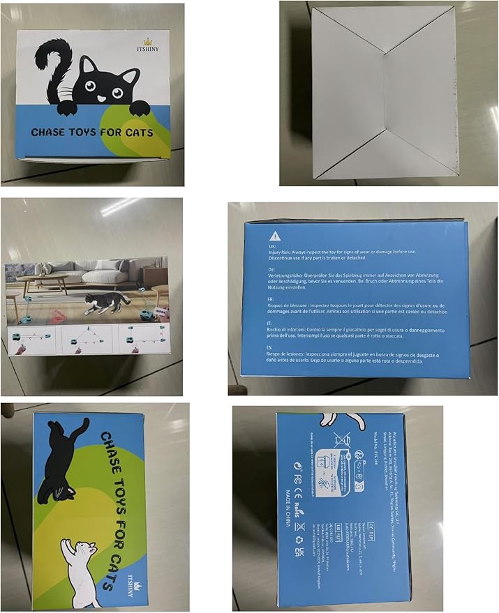 Interactive Cat Toy for Indoor - Automatic Cat Treadmill with Remote Control, 3 Speeds, Quiet Motor | Indoor Chase Hunting Feather Cat Gift for Fitness, Playtime & Energy Release (Green)