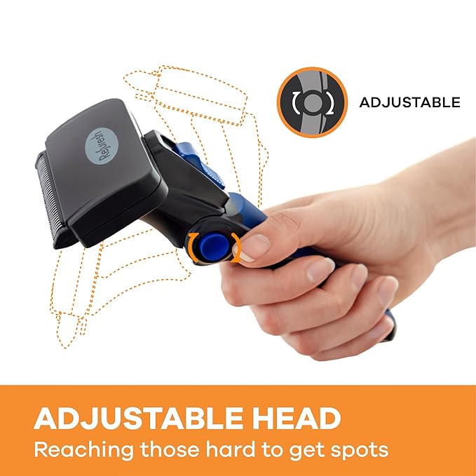 Deshedding Dog Brush for Short/Medium Hair (Large,Blue) – Gentle Deshedding tool for Dogs & Cats – Reduces shedding, without damaging topcoat. Removes Loose Fur & Dead Undercoat.