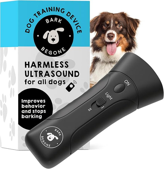 2023 Ultrasonic Dog Bark Deterrent & Behavior Corrector - Stop Barking, Jumping, Aggression Without Yelling - Just Point & Press! Backed by Kevin Harrington from Shark Tank