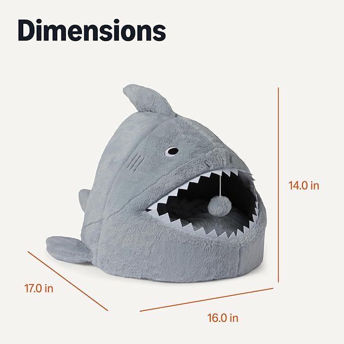 Amazon Basics Cat House Shark Shape
