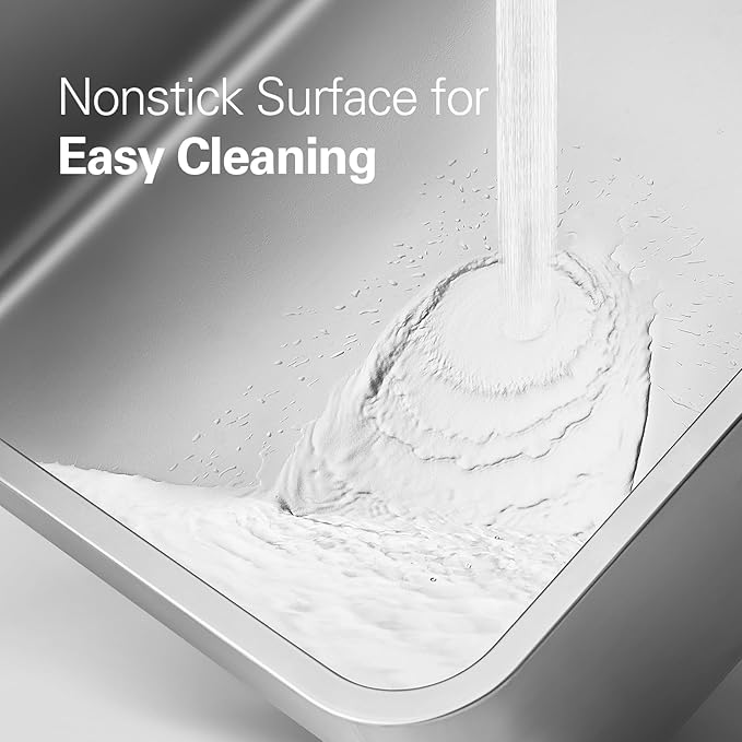 Zarler XXXL Stainless Steel Litter Box, Extra Large Cat Litter Boxes 27.8" L x 20" W x 12.9" H, Jumbo Metal Litter Box with Lid for Multiple Cats, High Sided, Non-Sticky, Anti-Urine Leakage (Black)