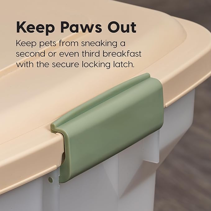 IRIS USA 67 quart Airtight Pet Food Container, Almond (300689)