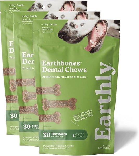 Earthbones Dental for Tiny Dogs, 90ct (3pk)
