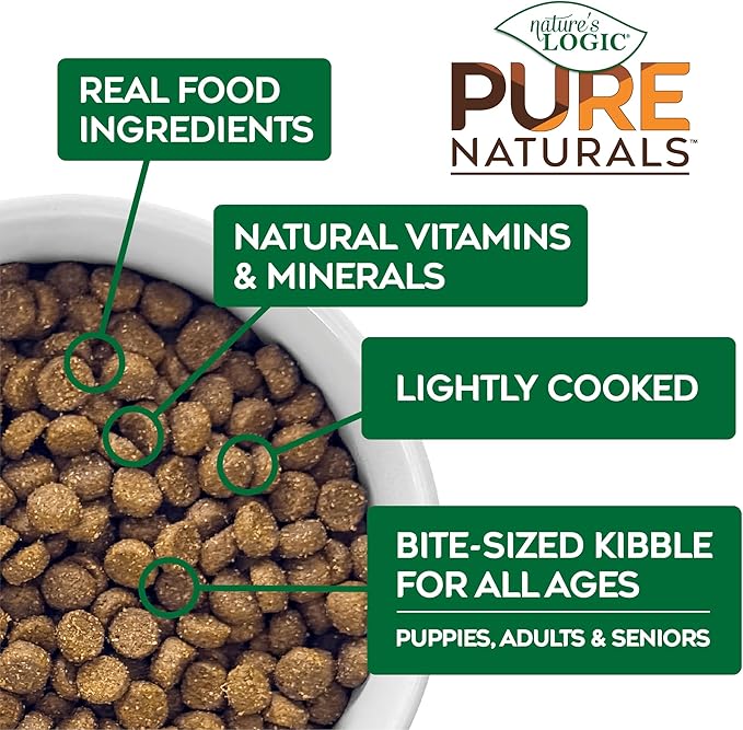 NATURE'S LOGIC Pure Naturals™ 100% Natural Chicken Recipe Synthetic-Free Dry Dog Food, 12 lbs