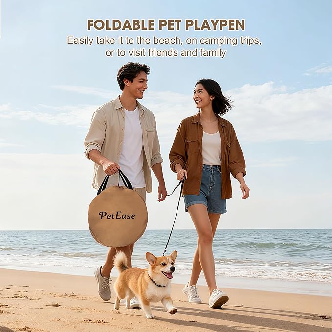 Portable Cat Playpen Dog Crate, Foldable Pet Cage for Rabbit Puppy Hamster, Indoor/Outdoor Cats Enclosure Cages Tent