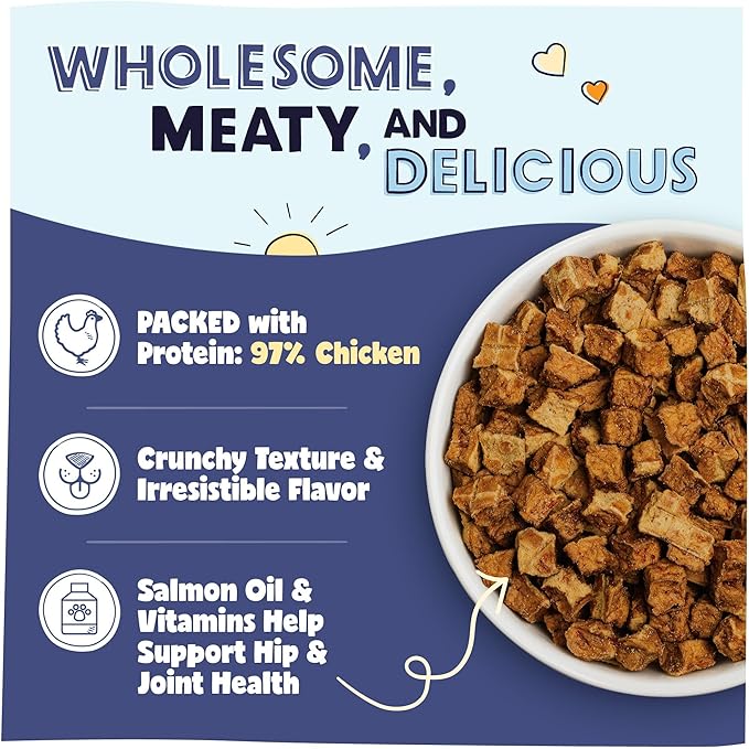 Pawstruck Air Dried Dog Food with Real Chicken, Grain-Free, Made in USA, Non-GMO & Vet Recommended, High Protein Limited Ingredient Full-Feed for All Breeds & Ages, 2lb Bag