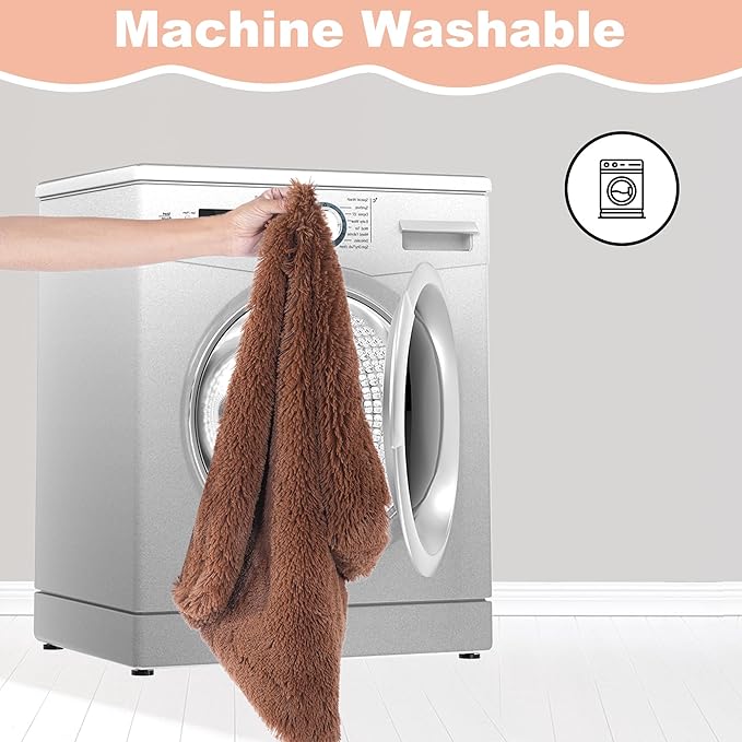 Bedfolks Waterproof Dog Crate Bed & Pad, Faux Fur, XXL (47"x29"), Washable, Solid Brown