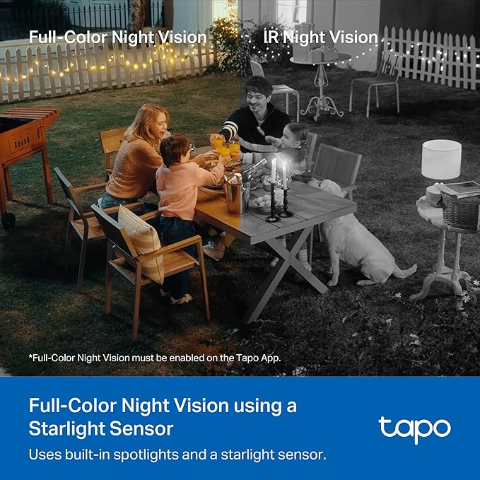 Tapo 4K Outdoor Pan/Tilt Wireless Security Camera - Battery with Solar Charging, 360° Motion Track, 24/7 Capture, Person/Vehicle Detection, Subscription-Free Local Storage or Optional Cloud, C660 KIT