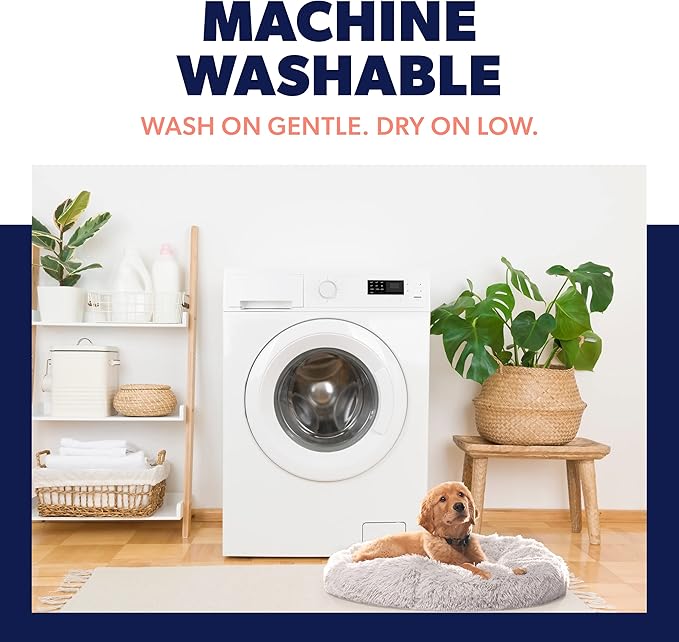 Active Pets X-Lg Dark Grey Dog Bed Up to 100lbs, Calming Orthopedic Pet Bedding for Anxiety Relief, Joint Support & Comfort, Washable Dog Furniture