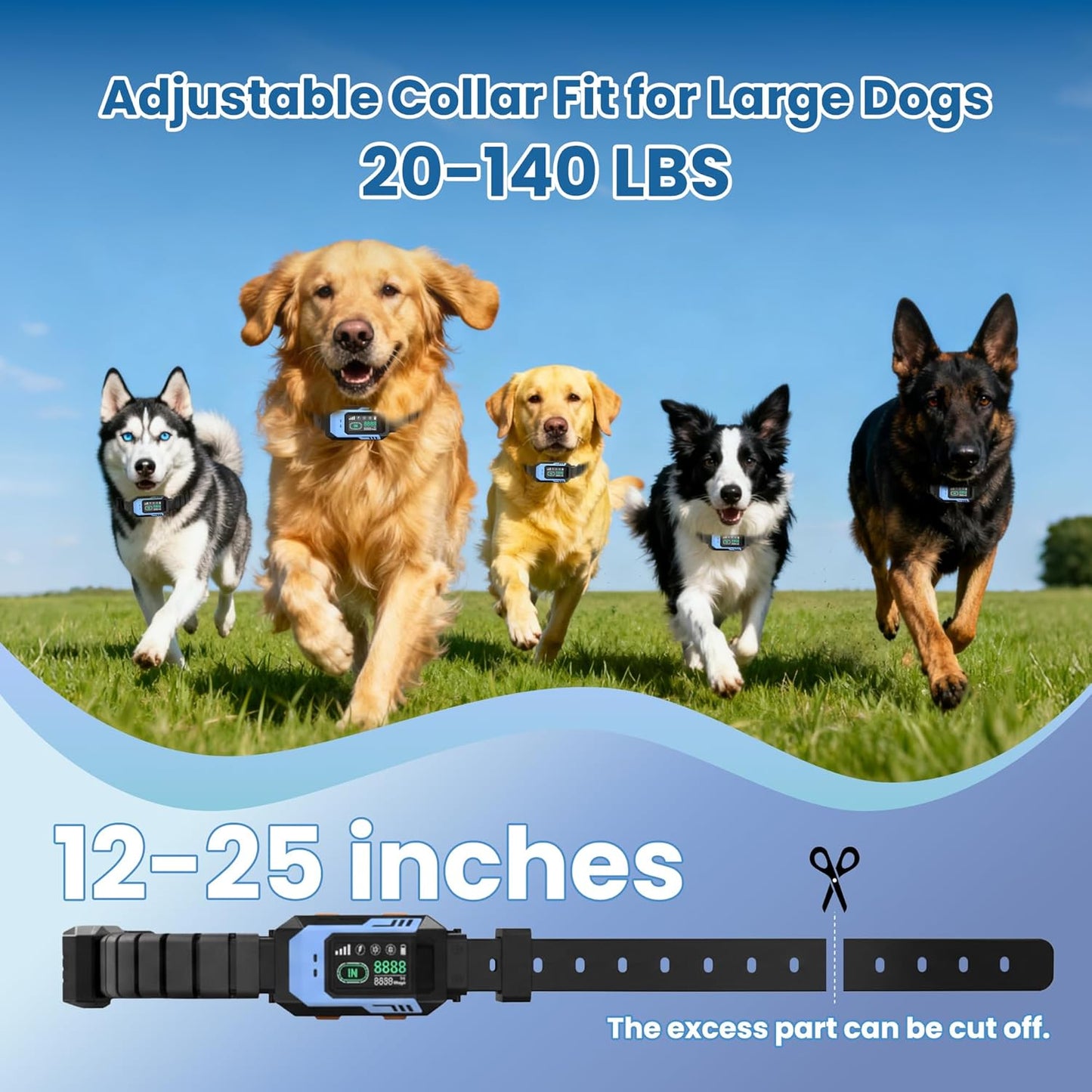 GPS Wireless Dog Fence – No-Wire Safe Zone + Waterproof Collar