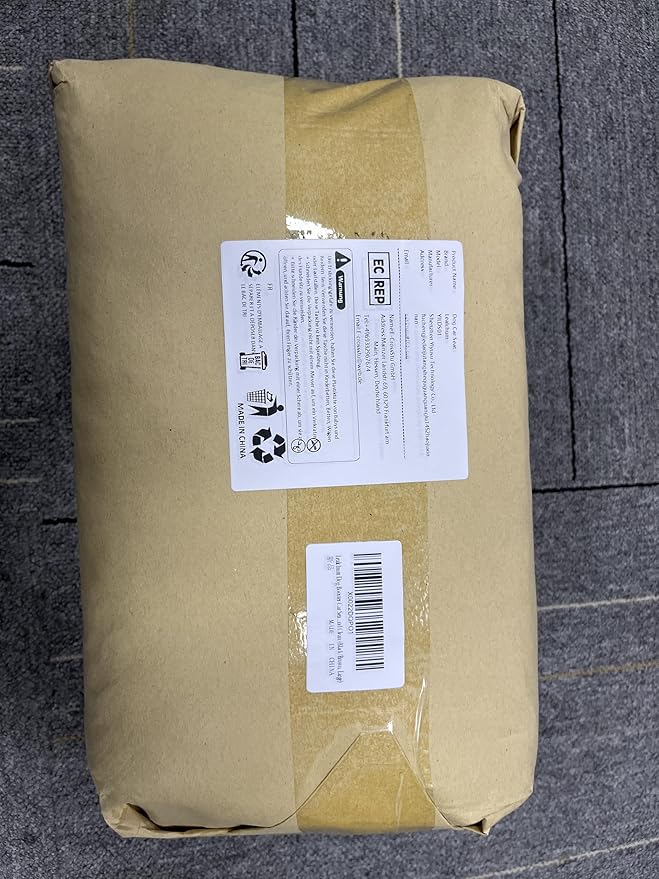 Dog Car Seat for Large Size Dog,Soft Fabric Car Dog Bed Filling Memory Foam,2 Clip-On Safety Leashs and 2 Pockets,Removable and Washable Comfy Pet Car Seat(Black/Brown, Large)