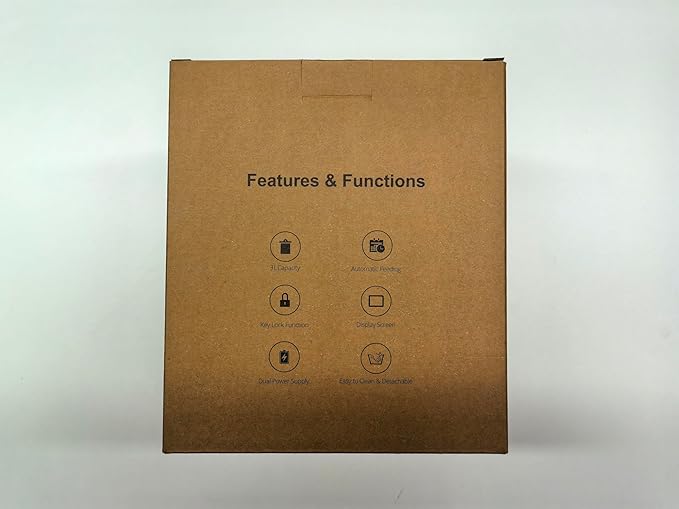 Automatic Cat Feeder, 3L Timed Pet Feeder for Cats & Small Dogs, Dual Power USB & Battery, Clear Hopper, Easy-Clean, Dry Food & Kibble, Up to 6 Meals Daily