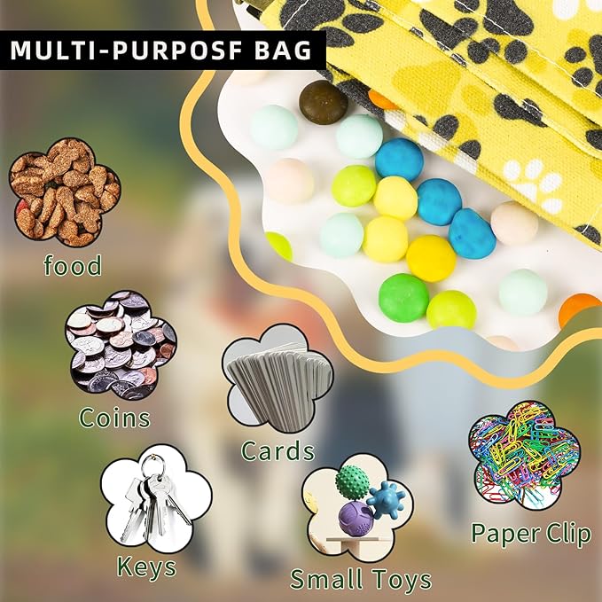 2 Pack Dog Treat Pouch， Portable Puppy Dog Training Treat Bag for pet Training Hand Free Dog Walking BagAuto Closing Pet Feed Snack Reward for Puppy Travel or Outdoor