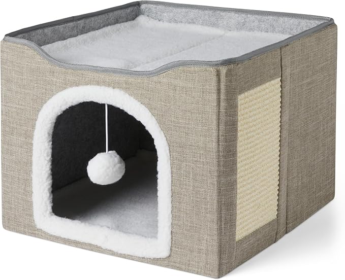 Amazon Basics Cat House 1 Story, Grey