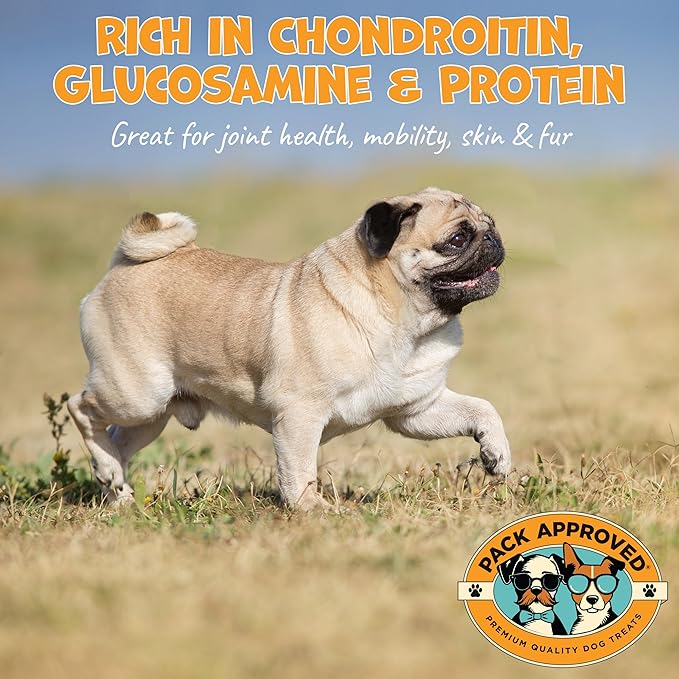 Beef Collagen Chews - Rawhide Free, Long Lasting - 100% Beef Corium, Single Ingredient Dog Treat - Puppy Teething Rings, Natural - 3.5" Rings, Pack of 8