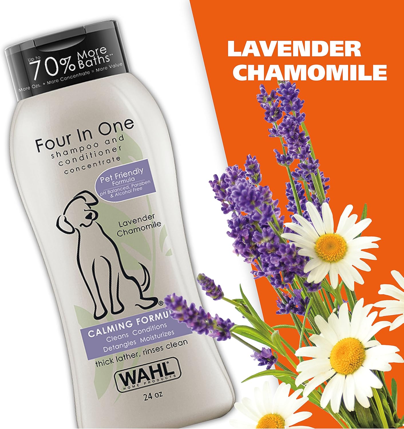 Wahl 4-in-1 Calming Dog Shampoo — Lavender & Chamomile, 24oz | FetchMart