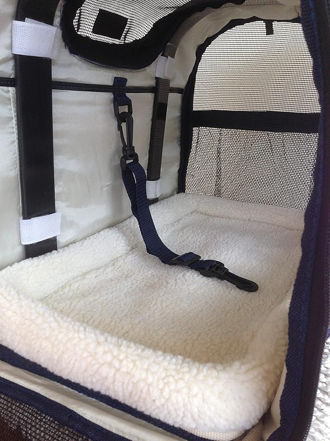 6-in-1 Sturdy Pet Carrier Backpack, Front Pack, Shoulder Bag, Pet Hand Bag, Car Seat Crate, Soft-Sided pet Carrier, Small Dog & Cat Travel Carrier, Size Large for Pets 18-21” Long, by Natuvalle.