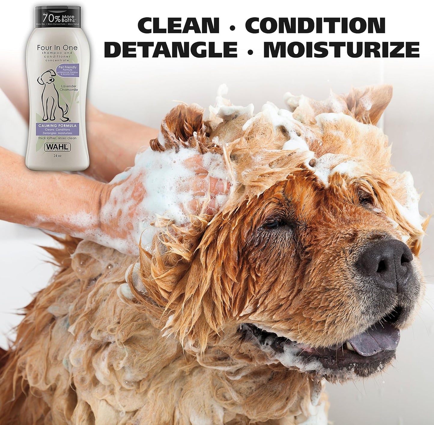 Wahl 4-in-1 Calming Dog Shampoo — Lavender & Chamomile, 24oz | FetchMart
